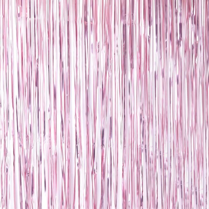 MATT PINK FRINGE CURTAIN BACKDROP
