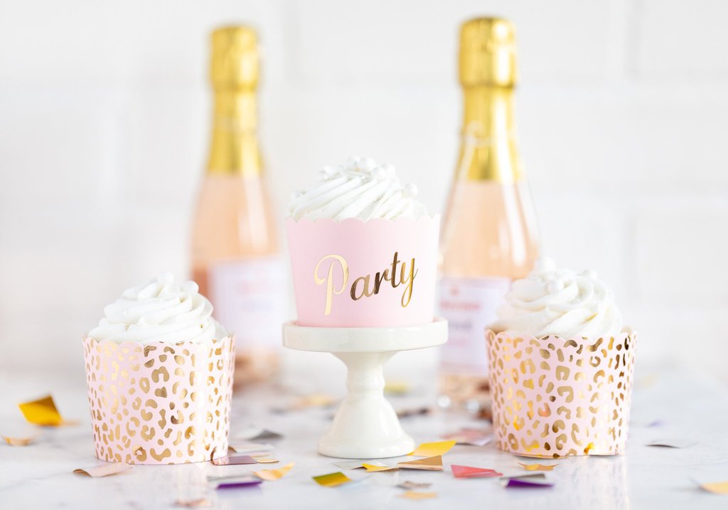 Pink Cheetah Food Cups