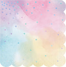 Creative Converting Luncheon Napkins 16 Pieces Set, Iridescent