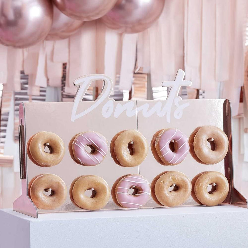 Ginger Ray Rose Gold Foiled Donut Wall