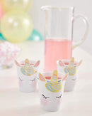 Talking Tables We Heart Unicorn Face Cups 8-Piece, 250 Ml Capacity