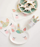 Talking Tables We Heart Unicorn Face Cups 8-Piece, 250 Ml Capacity