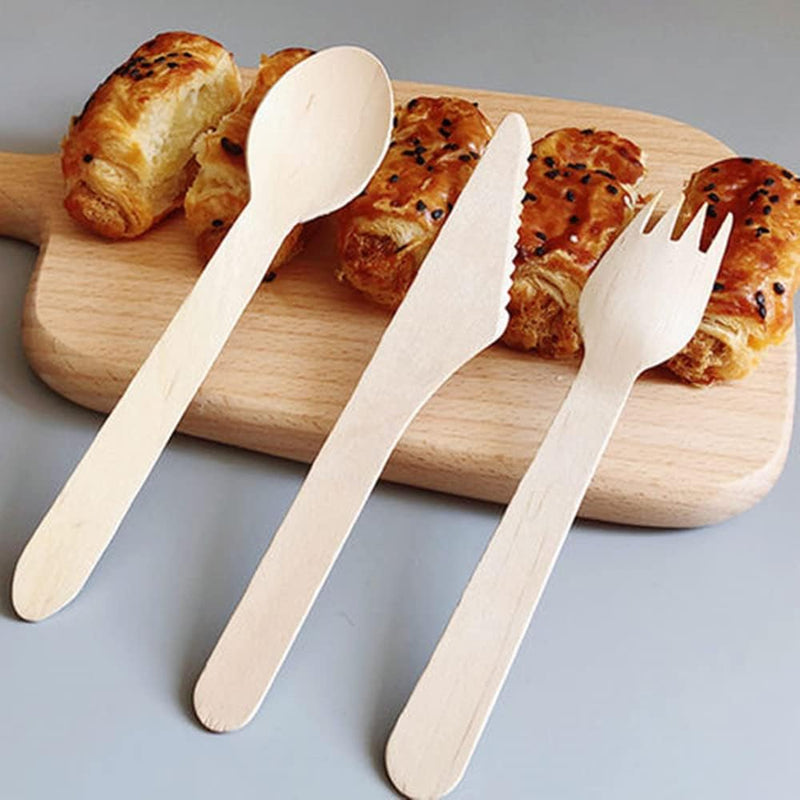 Wooden Cutlery Pack of 200