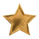 Gold Foil Star Plates