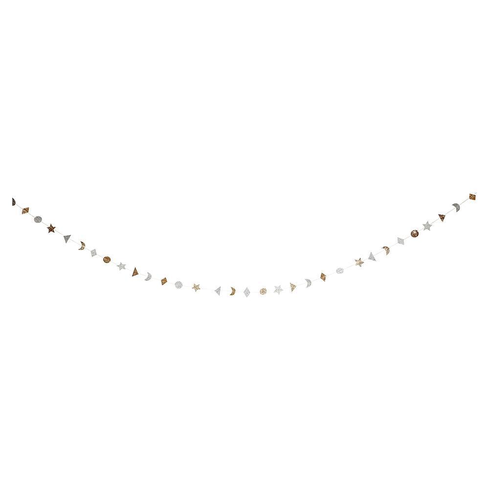 Silver & Gold Stitched Garland