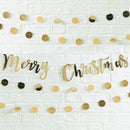 GOLD FOILED MERRY CHRISTMAS BUNTING