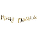 GOLD FOILED MERRY CHRISTMAS BUNTING