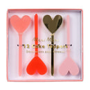 Acrylic Heart Toppers