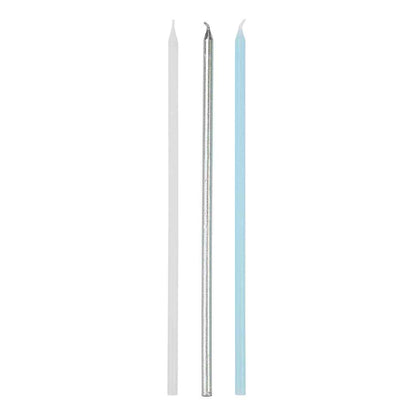We Heart Blue Long Candles
