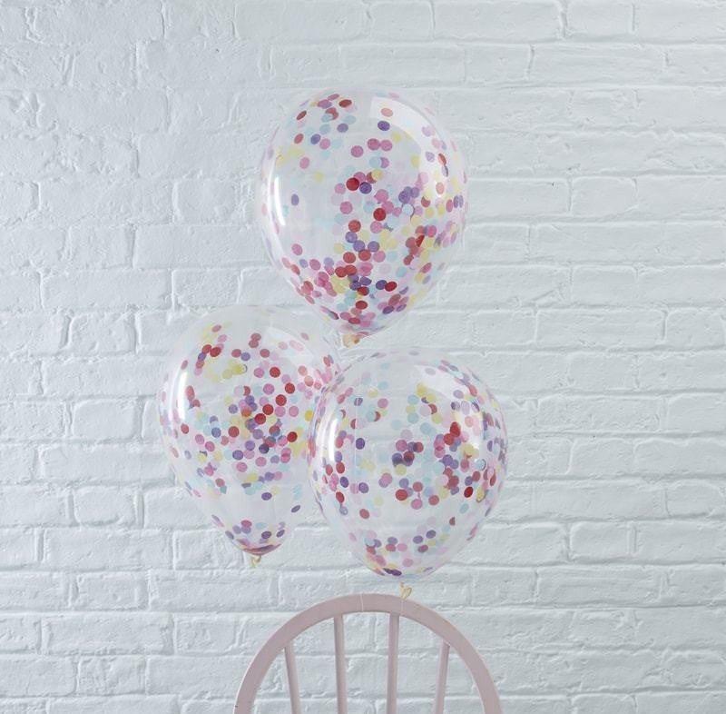 CONFETTI FILLED BALLOONS