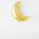 Crescent Gold Mylar Balloon