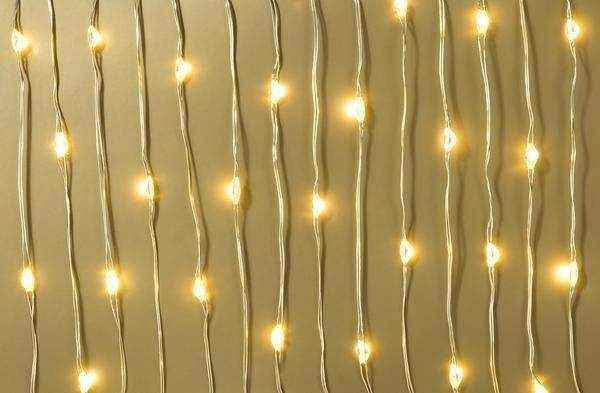 Party Illuminations Gold Wire LED Lights