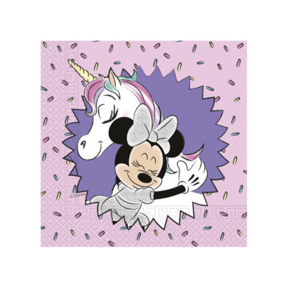 Minnie Mouse Unicorn Two-ply Paper Napkins 33x33cm
