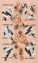 Muse Peach Abstract Cocktail Paper Napkins