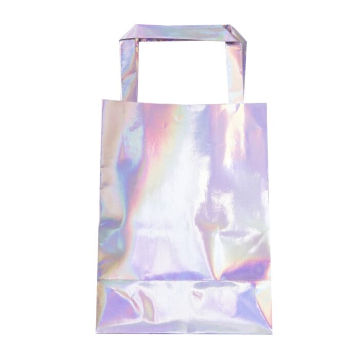 IRIDESCENT PARTY BAGS WITH HANDLE