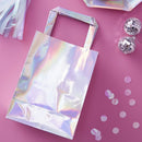 IRIDESCENT PARTY BAGS WITH HANDLE