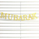 GOLD GLITTER MUBARAK BANNER