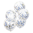 NAVY PINK & GOLD CONFETTI BABY SHOWER BALLOONS