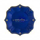 Ramadan Cobalt Dessert Plates,8 plates per pack