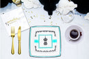 White Ramadan Mubarak Charm Dinner Napkins