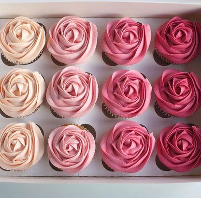 Pink Ombre Cupcakes