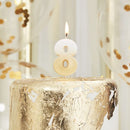 Gold Glitter 8 Number Candle - Pick and Mix