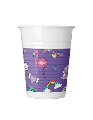 Minnie Mouse Unicorn Plastic Cups 200ml