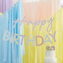 PASTEL HAPPY BIRTHDAY BANNER BUNTING