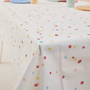Multicoloured Speckle Print Paper Tablecloth