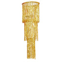 GOLD FRINGE PARTY CHANDELIER DECORATION
