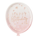 ROSE GOLD BALLOON SHAPED PARTY PAPER PLATES