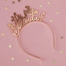 GOLD METAL IT'S MY BIRTHDAY ACCESSORY HEADBAND