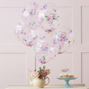 FLORAL CONFETTI HAPPY BIRTHDAY BALLOONS
