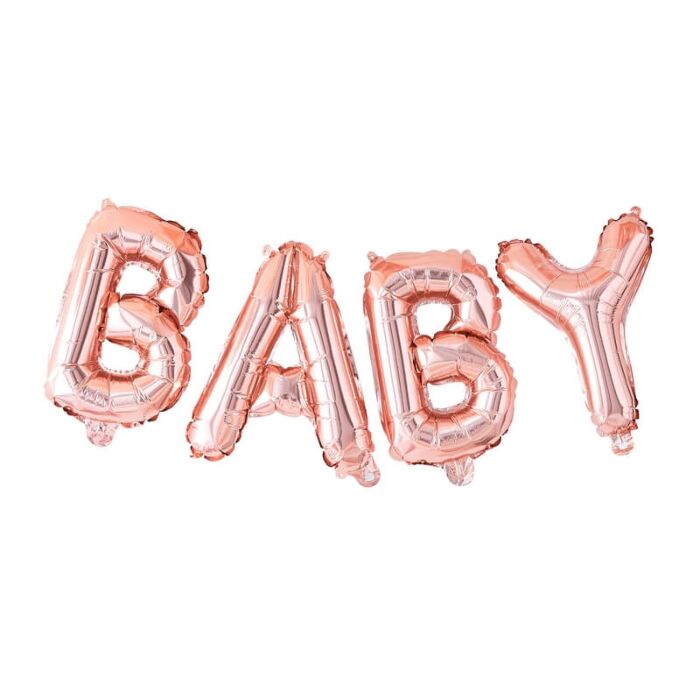 ROSE GOLD BABY SHOWER BALLOON BUNTING